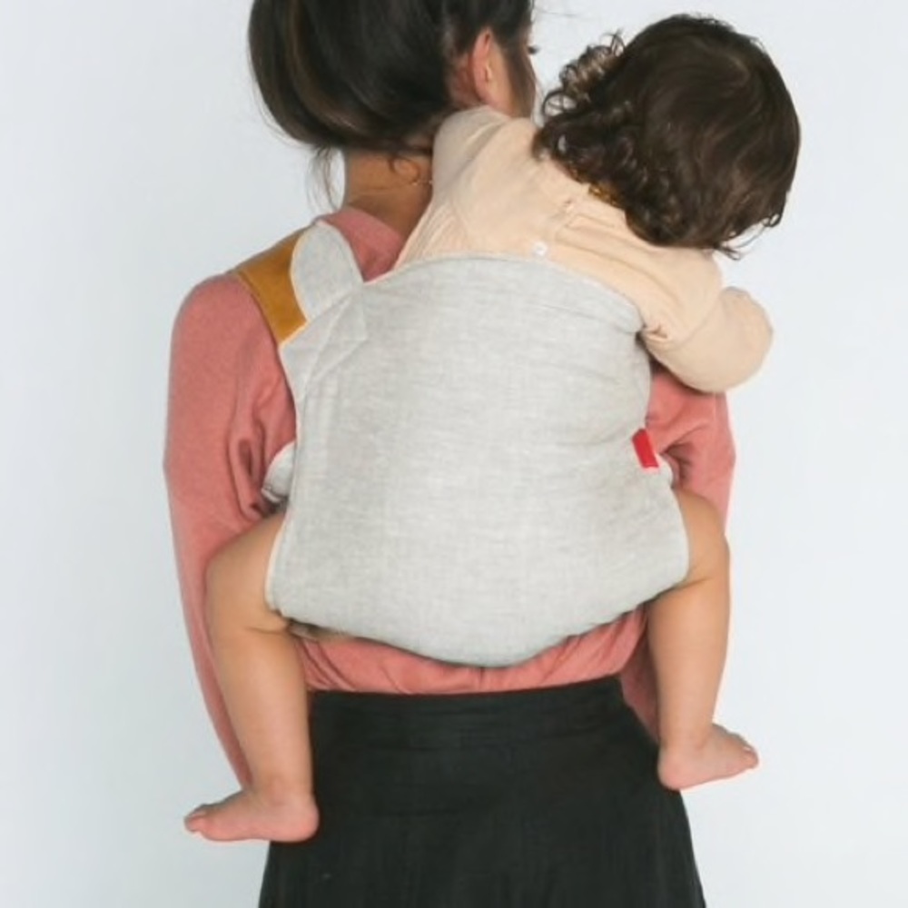 Sakura Bloom FLAX + LEATHER ONBUHIMO baby carrier